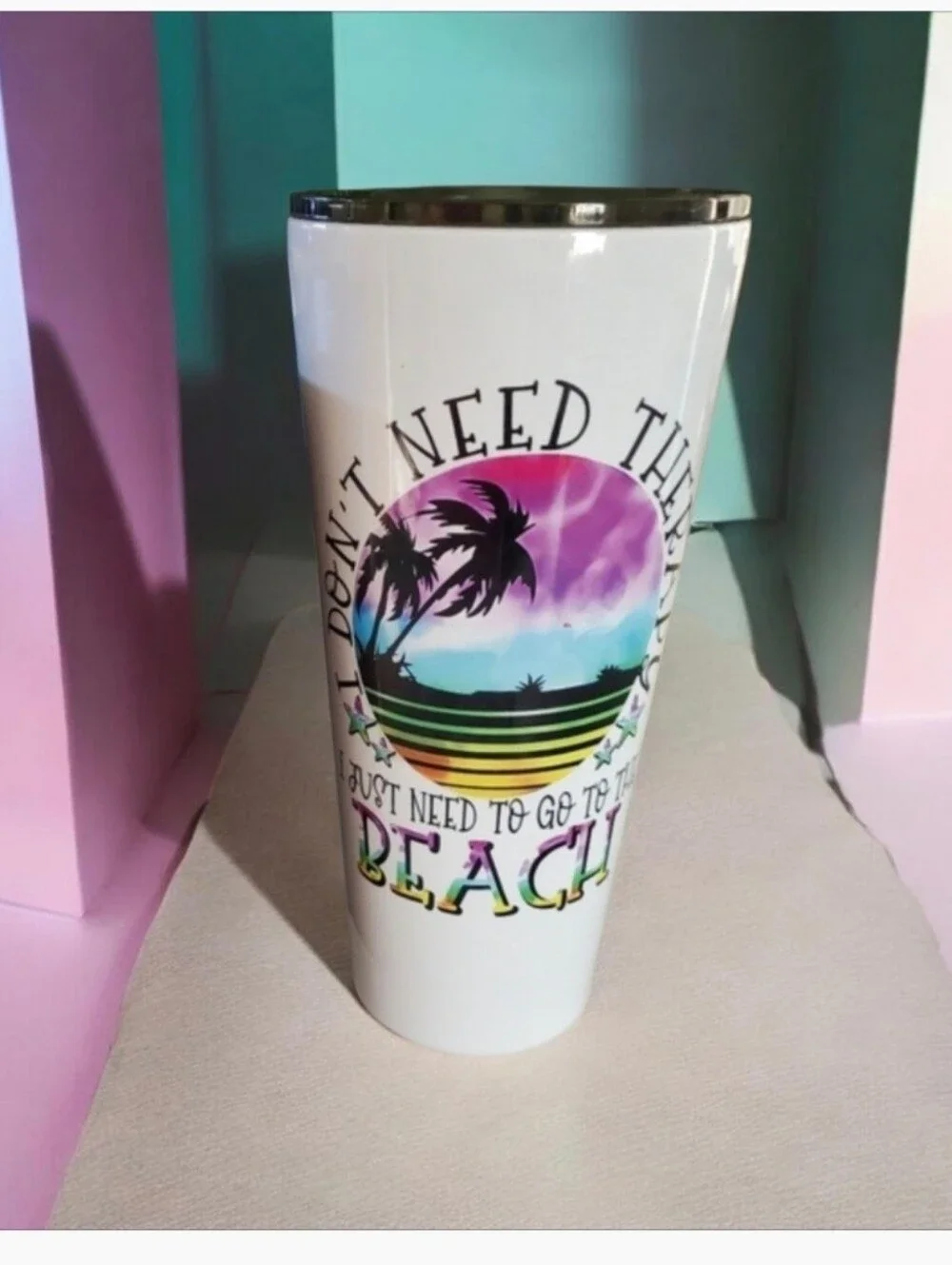 Beach Therapy 32oz Tumbler 💜sale